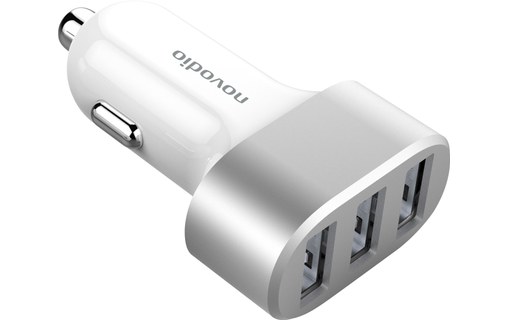 Novodio Multi Car Fast Charger - Chargeur voiture iPhone USB 2 X 2,4A + 1 X 1,5A