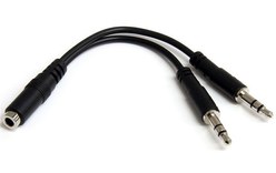 StarTech.com Câble pour séparateur de casque 4 broches de 3,5 mm vers 2 x 3 broc