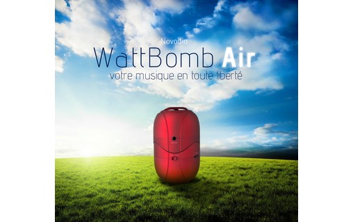 Novodio WattBomb Air Noir - Enceinte portable Bluetooth avec batterie intégrée