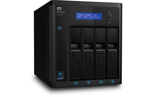 Western Digital My Cloud EX4100 Armada 388 Ethernet/LAN Bureau Noir NAS
