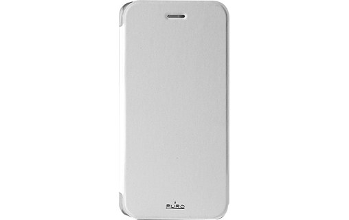 Puro Booklet Crystal Case Blanc/Transparent - Étui à rabat iPhone 6+/6s Plus