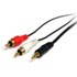 StarTech.com Câble en Y Mini-Jack 3,5mm vers 2x RCA de 1,8m - Adaptateur audio M