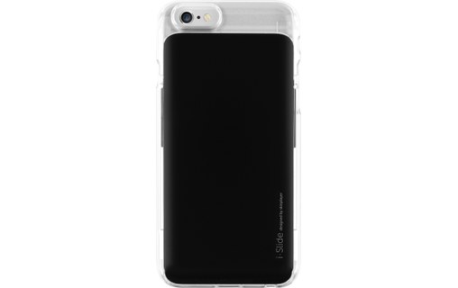 Skinplayer I-Slide Transparent/Noir - Coque avec rangement CB pour iPhone 6 / 6s
