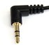 StarTech.com Câble audio stéréo Mini-Jack 3,5mm slim coudé à angle droit de 1,8