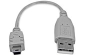 Câble StarTech USB-A vers mini-USB-A USB 2.0 - 15,2 cm - Gris