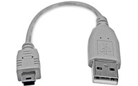 Câble StarTech USB-A vers mini-USB-A USB 2.0 - 15,2 cm - Gris