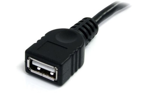 Rallonge StarTech USB-A vers USB-A femelle USB 2.0 - 3 m - Noir