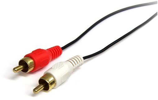 StarTech.com Câble audio stéréo de 1 m - Mâle 3,5 mm vers mâle 2 x RCA