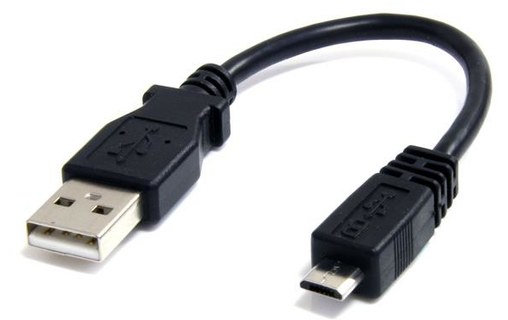 StarTech.com Câble Micro USB 15 cm - A vers Micro B - USB 2.0 - Noir