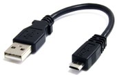 Câble StarTech USB-A vers micro-USB-A USB 2.0 - 15,24 cm - Noir