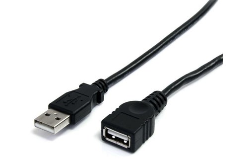 StarTech.com Câble d'Extension Mâle/Femelle USB 2.0 de 1.80m - Prolongateur USB