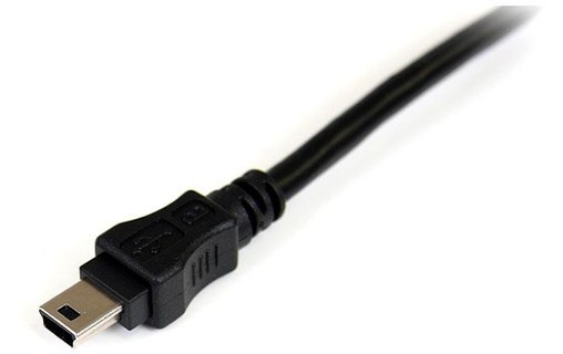 Câble StarTech mini-USB-A vers USB-A USB 2.0 - 1,8 m - Noir