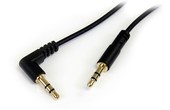 StarTech.com Câble audio stéréo Slim 3,5 mm à angle droit de 30 cm - M/M