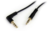 StarTech.com Câble audio stéréo Slim 3,5 mm à angle droit de 30 cm - M/M