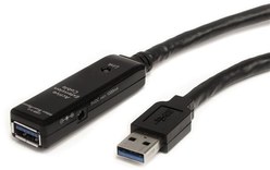 Rallonge StarTech USB-A vers USB-A femelle 5 Gbit/s - 10 m - Noir