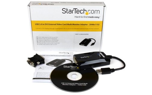 StarTech.com Adaptateur vidéo multi-écrans USB 3.0 vers DVI-I / VGA - Carte grap