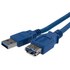 Rallonge StarTech USB-A vers USB-A femelle 5 Gbit/s - 1 m - Bleu