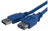 Rallonge StarTech USB-A vers USB-A femelle 5 Gbit/s - 1 m - Bleu