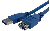 Rallonge StarTech USB-A vers USB-A femelle 5 Gbit/s - 1 m - Bleu