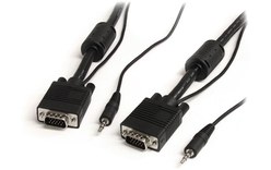 StarTech.com Câble vidéo coaxial pour écran VGA haute résolution 2 m avec audio