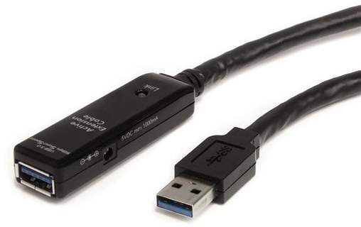 Rallonge StarTech USB-A vers USB-A femelle - 3 m - Noir