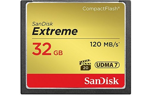 SanDisk Extreme CompactFlash CFHC UDMA7 32 Go 120 Mo/s