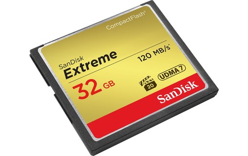 SanDisk Extreme CompactFlash CFHC UDMA7 32 Go 120 Mo/s