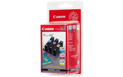 Canon CLI-526 C/M/Y Original Cyan, Magenta, Jaune 3 pièce(s)