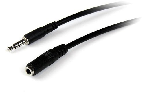StarTech.com Câble d'extension de casque TRRS 4 positions 3,5 mm 2 m - M/F