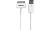 StarTech.com Câble connecteur Apple Dock 30 broches vers USB de 1 m pour iPad, i
