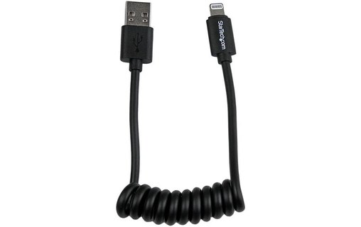 StarTech.com Câble Apple Lightning en Spirale vers USB pour iPhone / iPod / iPad