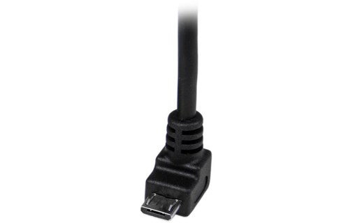 Câble StarTech USB-A vers micro-USB-A coudé (vers le bas) USB 2.0 - 2 m - Noir