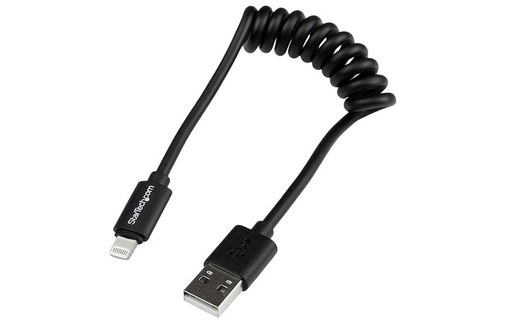StarTech.com Câble Apple Lightning en Spirale vers USB pour iPhone / iPod / iPad