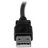 Câble StarTech USB-A vers USB-B coudé (à droite) USB 2.0 - 3 m - Noir