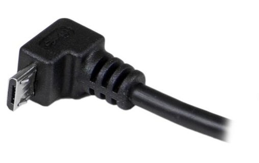 Câble StarTech USB-A vers micro-USB-A coudé (vers le bas) USB 2.0 - 2 m - Noir