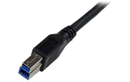 Câble StarTech USB-A vers USB-B coudé 5 Gbit/s - 1 m - Noir