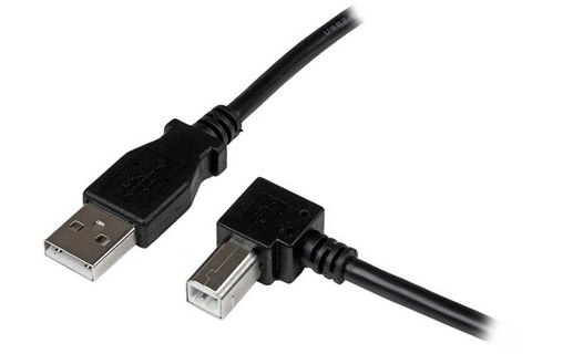 StarTech.com Câble USB 2.0 A vers USB B Coudé à droite Mâle / Mâle pour impriman