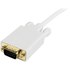 StarTech.com Câble Mini DisplayPort Mâle vers VGA Mâle - 1920x1200 - Blanc 91cm