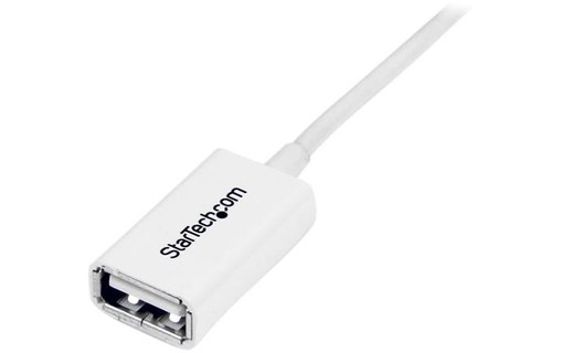 StarTech.com Câble Rallonge USB 2m - Câble USB 2.0 A-A Mâle / Femelle - Blanc