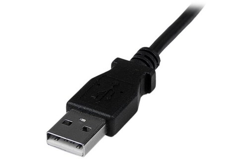 Câble StarTech USB-A vers mini-USB-A coudé USB 2.0 - 2 m - Noir