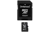Intenso 64GB MicroSDHC 64Go MicroSDHC Class 10 mémoire flash