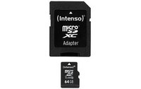 Intenso 64GB MicroSDHC 64Go MicroSDHC Class 10 mémoire flash