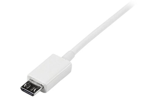 Câble StarTech USB-A vers micro-USB-B USB 2.0 - 1 m - Blanc