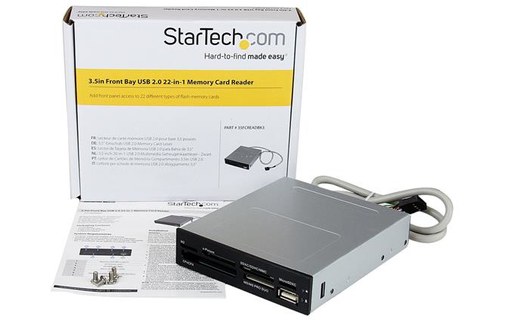 StarTech.com Lecteur de cartes mémoire interne de 3,5 pouces avec port USB 2.0 -