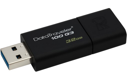 Kingston Technology DataTraveler 100 Generation 3 32GB 32Go USB 3.0 Noir lecteur