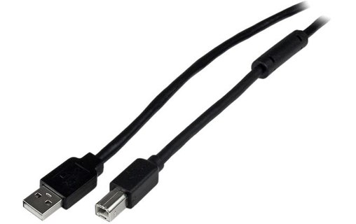 StarTech.com Câble USB Actif A vers B 20 m - M/M - Noir