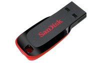 Clé USB SanDisk Cruzer Blade 64 Go - Noir, Rouge