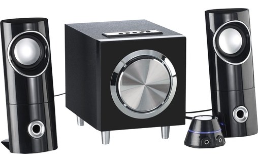 Auvisio MSX-220 Système audio multimédia 2.1 - Subwoofer + 2 HP satellites