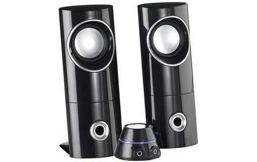 Auvisio MSX-220 Système audio multimédia 2.1 - Subwoofer + 2 HP satellites