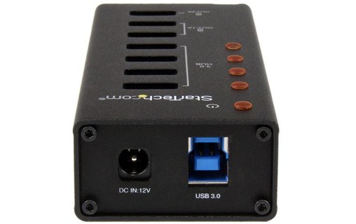 StarTech.com Hub USB 3.0 Alimenté de 4 ports avec Station de Recharge de 3 ports